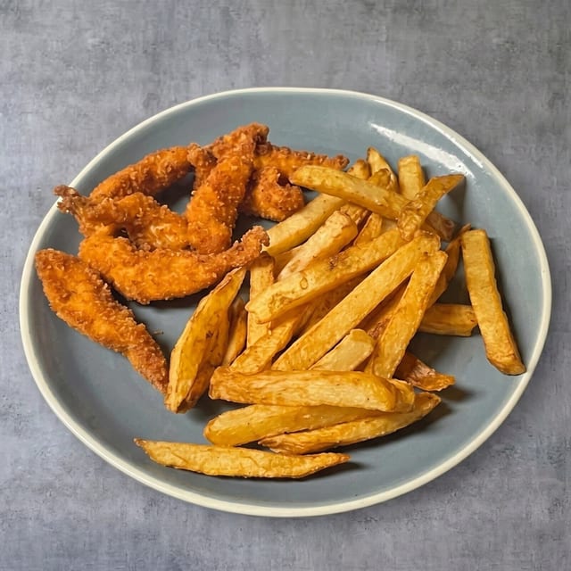 Kid's Chicken Fingers w/fries.