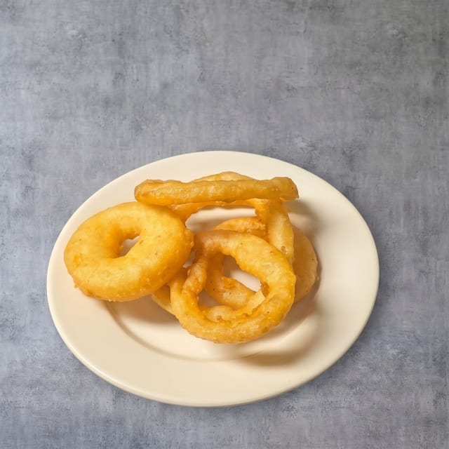 Onion Rings Coated.