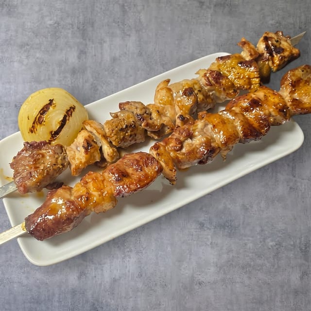 Baby Chicken Skewer.